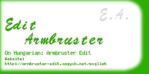 edit armbruster business card